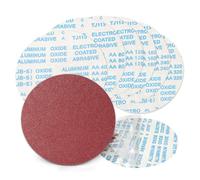 SenmaiTools 300 mm Lot de 18 Disques Abrasifs Autocollants, Disques de Ponçage en Oxyde d'Aluminium PSA (3 de 40/80/120/180/240/320)