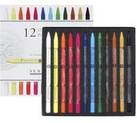 Sennelier 12 Crayons Pastel Secs Extra Fins et 1 Carte