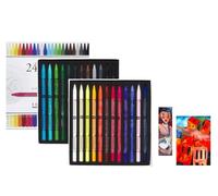 Sennelier 24 Crayons Pastel Secs Extra Fins et 1 Carte