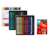 Sennelier 24 Crayons Pastel Secs Extra Fins et 1 Carte