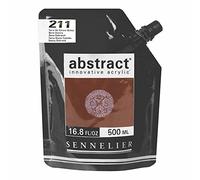 Sennelier Abstract Acrylic 500ml Pouch, Burnt Sienna, (10-121521-211)