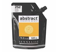 Sennelier Abstract Acrylic 500ml Pouch, Yellow Ochre, (10-121521-252)