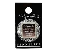 Sennelier Aquarelle pour artistes français, demi-poêle, noir ivoire S1