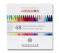 Sennelier Coffret 48 Demi-Crayons Pastel 7 cm - Couleurs Assorties - Haute Pigmentation - Texture Semi-Dure - Dessin, Esquisse & Beaux-Arts