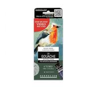 Sennelier Coffret Gouache Extra-Fine Paysage Bord de Mer - 6 Tubes 10 ml - Peinture Ultra-Mate Opaque - Tutoriel Vidéo Inclus - Idéal Débutant & Initiation Beaux-Arts