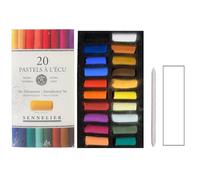 Sennelier ensemble de Pastel secs 20 demi-pastels tendres"à l'écu" Pastel Extra Fins ET ESTOMP