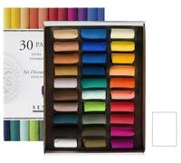 Sennelier ensemble de Pastel secs 30 demi-pastels tendres"à l'écu" Pastel Extra Fins et 1 cartes postales EMI Craft