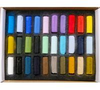 Sennelier ensemble de Pastel secs 30 demi-pastels tendres à l'écu plein air, SET BORD DE MER, Pastel Extra Finset ET 2 cartes