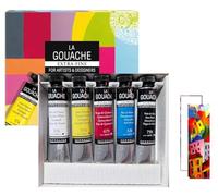Sennelier gouache extra-fine 5 Tubes 21ml et 2 cartes
