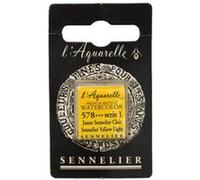 Sennelier L'Aquarelle - Peinture - aquarelle - jaune clair sennelier - transparent - demi-plateau G