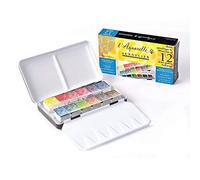 Sennelier Lot de 12 pochettes en étain métallisé pour aquarelle
