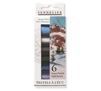 Sennelier - Lot de 6 demi-pastels Paysage d'Hiver - Pigment