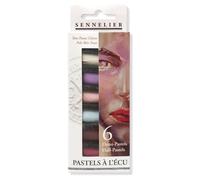 Sennelier Lot de 6 bâtons semi-pastel extra doux, tons clairs portrait