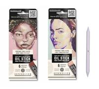 Sennelier Oil Sticks 12 Mini pcs Portrait et estompe