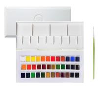 Sennelier Peinture Aquarelle Boîte de Voyage 37pcs (36 Couleurs + 1 Pinceau)