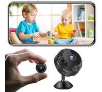 senri Mini caméra WiFi cachée, 1080p HD sans fil de sécurité intérieure, petite caméra de surveillance/nounou pour surveillance à domicile, micro caméra avec détection de mouvement/vision nocturne