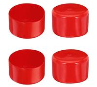 SENRISE Lot de 4 Bouchons de Protection en Caoutchouc, Bouchon de Boulon Rond de 80 mm ID, Capuchon de Protection en Caoutchouc, Bouchon Flexible en PVC pour Tuyau, Clôture, Poteau de Tuyau, Meuble