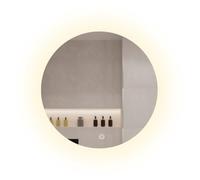 SensaHome - Miroir de Salle de Bain Rond sans Cadre avec éclairage LED - Intensité Variable - Miroir Mural - 70CM