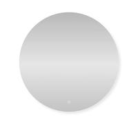 SensaHome - Miroir de Salle de Bain Rond sans Cadre avec éclairage LED - Intensité Variable - Miroir Mural - 80CM