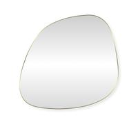 SensaHome Miroir Mural Alaric - Miroir Organique - Design asymétrique - 70 x 70 cm - Doré