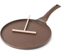 SENSARTE Toffee Brown 26cm Poêle à crêpes antiadhésive en granit suisse pour induction