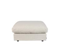 SENSE - Pouf en tissu crème L 92 Creme