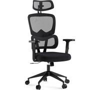 SENSE7 Chaise de Bureau Ergonomique Maille Appui-Tête Accoudoirs Réglables | Dossier respirant, roulettes silencieuses en caoutchouc, pour télétravail, espace de travail et étude quotidienne