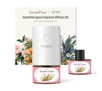 SenseFlow Diffuseur Huiles Essentielles Parfum Maison SF101 Pro, Ultrasonique Sans Eau, 100 % Végétal, Aromathérapie 120 Jours, pour Maison, Hôtel, Studio, Jusqu’à 100 ㎡ - Cèdre Noir & Genévrier
