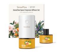 SenseFlow Diffuseur Huiles Essentielles Parfum Maison SF101 Pro, Ultrasonique sans Eau, 100 % Végétal, Aromathérapie 120 Jours, pour Maison, Hôtel, Studio, Jusqu’à 100 ㎡ - Neroli