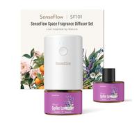 SenseFlow Diffuseur Huiles Essentielles Parfum Maison SF101, Ultrasonique sans Eau 30 ML, 100 % Végétal, Aromathérapie 120 Jours, pour la Maison, Hôtel, Studio, Jusqu’à 100 ㎡ - Lavande Aspic