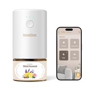 SenseFlow Diffuseur Huiles Essentielles Parfum Maison Smart WLAN SF101S Pro, Ultrasonique Sans Eau, 100 % Végétal, Aromathérapie 120 Jours, pour Maison, Hôtel Jusqu’à 100 ㎡ - Bois de Rose Mentholé