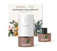 SenseFlow SF101 Pro Diffuseur d'huiles essentielles à ultrasons sans Eau, 100% végétal, aromathérapie, 120 Jours, pour Maison, hôtel et Studio jusqu'à 100 m², Santal Australien