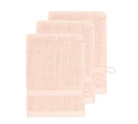 Sensei La Maison du Coton 097071.35 Lot de 3 Pièces Gant Uni Coton Peigné Gris Perle 16 x 22 cm