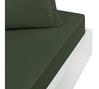Sensei Maison - Drap Housse Bonnet 40 cm en Percale Coton Soft Percale Plus - 140x190 cm - Eucalyptus