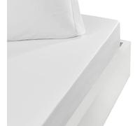 Sensei Maison - Drap Housse Bonnet 40 cm en Percale Coton Soft Percale Plus - 140x200 cm - Blanc
