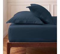 Sensei Maison - Drap Housse Bonnet 40 cm en Percale Coton Soft Percale Plus - 180x200 cm - Indigo