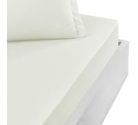 Sensei Maison - Drap Housse Bonnet 40 cm en Percale Coton Soft Percale Plus - 200x200 cm - Ecru