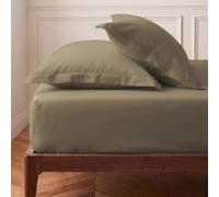 Sensei Maison - Drap Housse Bonnet 40 cm en Percale Coton Soft Percale Plus - 80x200 cm - Taupe