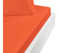 Sensei Maison - Drap Housse en Coton Bonnet 30 cm Studio - 80x200 cm - Corail