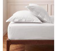Sensei Maison - Drap Housse en Coton lavé Biologique Bonnet 30 cm ORGANIKA - 90x190 cm - Blanc