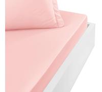 Sensei Maison - Drap Housse en Percale de Coton Bonnet 30 cm Soft Percale - 120x190 cm - Poudre