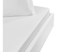 Sensei Maison - Drap Housse en Percale de Coton Bonnet 30 cm Soft Percale - 140x200 cm - Blanc