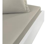 Sensei Maison - Drap Housse en Percale de Coton Bonnet 30 cm Soft Percale - 180x200 cm - Gris Perle