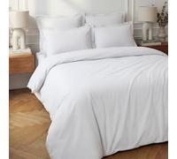 Sensei Maison - Housse de Couette en Percale Coton Soft Percale - 140x200 cm - Blanc