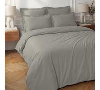 Sensei Maison - Housse de Couette en Percale Coton Soft Percale - 140x200 cm - Gris Perle