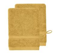 Sensei Maison - Lot de 2 Gants en Coton Biologique 520 g/m² Bio ORGANIKA - 16x22 cm - Miel