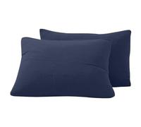 Sensei Maison - Lot de 2 taies d'oreiller en Gaze de Coton LOFT - 50x70 cm - Indigo