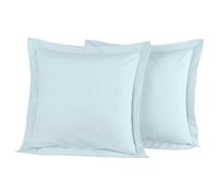 Sensei Maison - Lot de 2 taies d'oreiller en Percale de Coton Soft Percale - 65x65 cm - Nuage