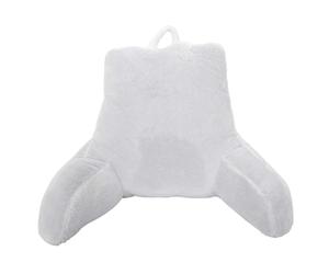 SENSLY Coussin de Lecture Lombaire avec Appui-Tête et Accoudoirs Gris | Polyester, coussin de lecture lombaire, appui-tête et accoudoirs, housse amovible lavable, bien-être, gris