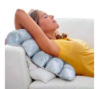 SENSLY Coussin de Relaxation Multi-Position Flexible 53x38 cm Marron | Polyester, coussin de relaxation multi-position, 53x38x9 cm, flexible, bien-être, marron